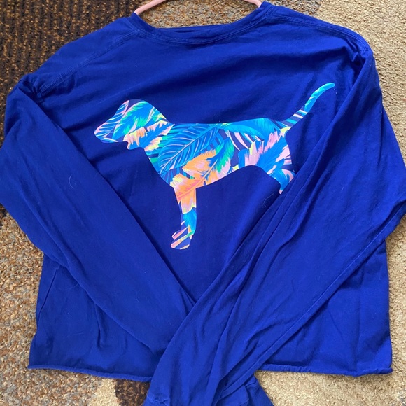 Long sleeve PINK crop tee - Picture 3 of 4